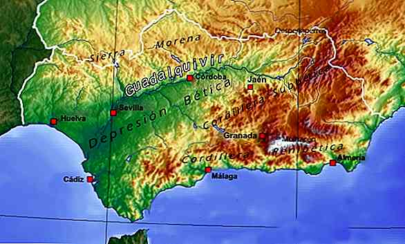 Depressione della geografia del Guadalquivir, origine geologica e rilievo