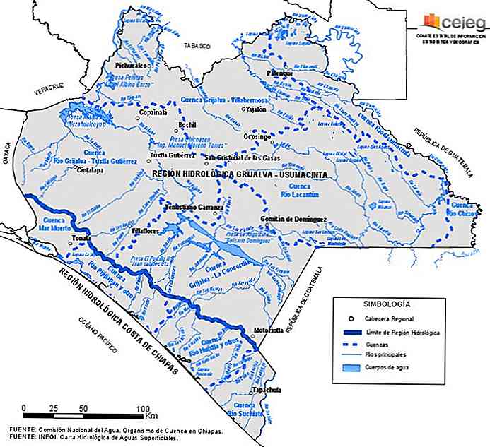 Idrografia del Chiapas Caratteristiche Altri evidenziatori