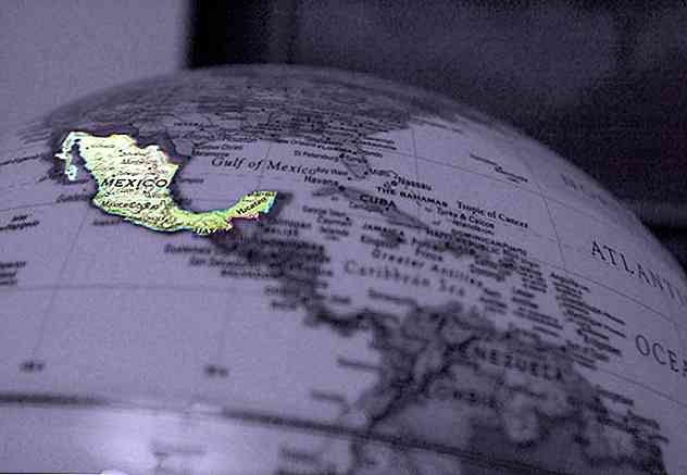Que informação do território mexicano pode fornecer um globo do mundo?