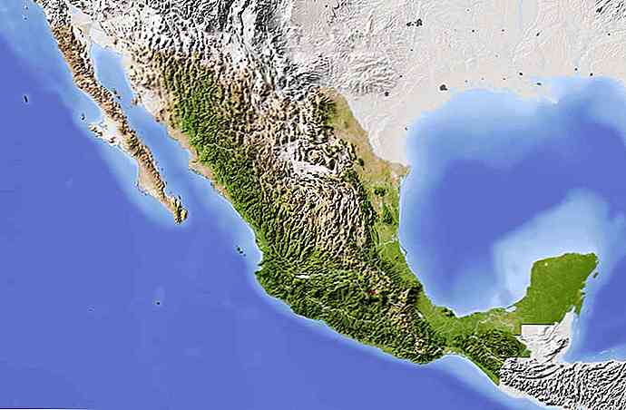 Que tipo de alívio predomina no México?