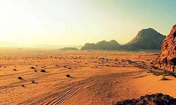 Alívio das principais características do deserto