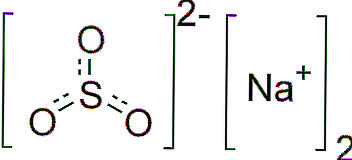 Structure de sulfite de sodium (Na2SO3), propriétés, utilisations