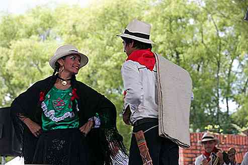 Typische Kostüme von Cundinamarca Hauptmerkmale